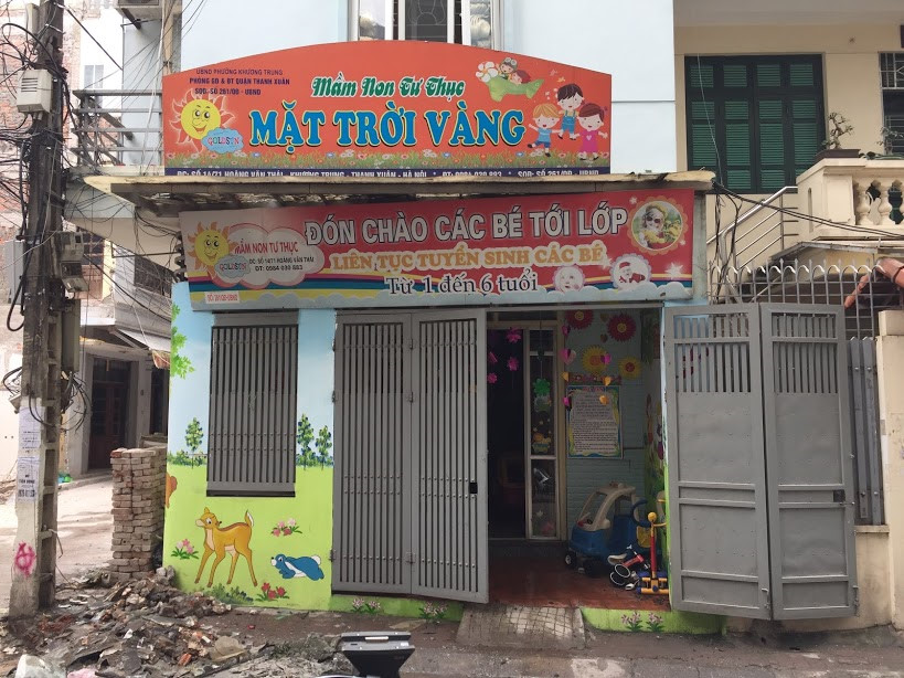 Hiện trường bên trong đám cháy trường mầm non Mặt Trời Vàng